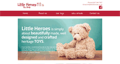 Desktop Screenshot of littleheroes.co.uk